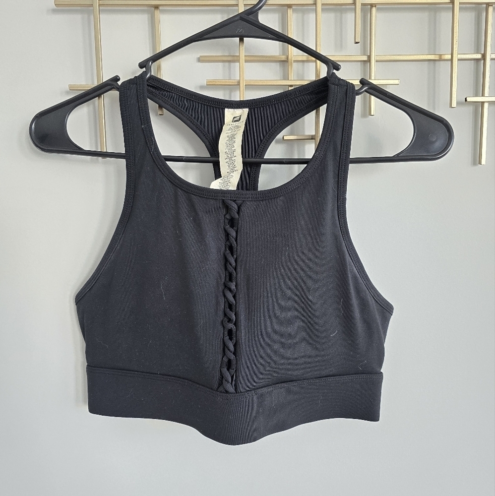 Fabletics Black Braided Sports Bra​​